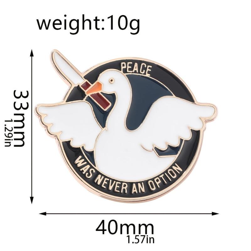Cute Goose Enamel Pin Brooch for Lapel