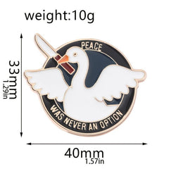 Cute Goose Enamel Pin Brooch for Lapel