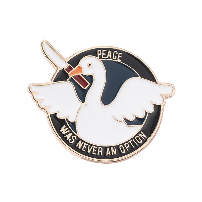 Cute Goose Enamel Pin Brooch for Lapel