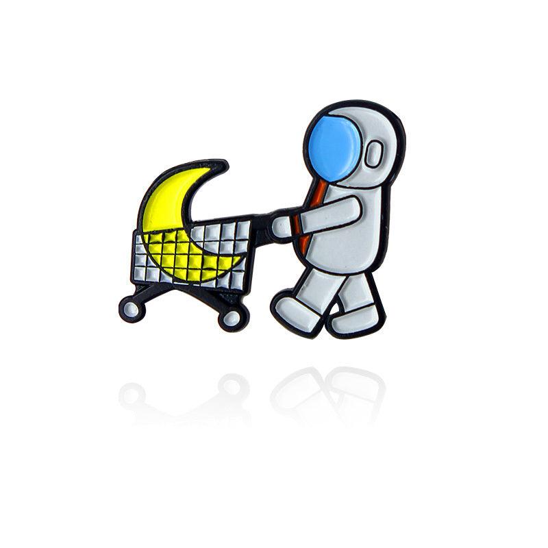 Space Astronaut Daily Brooch