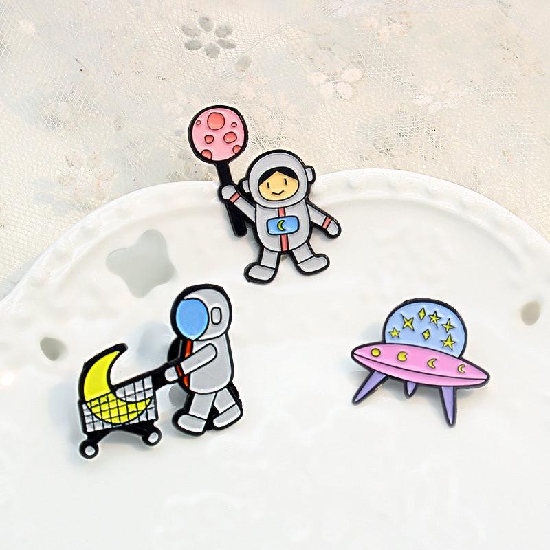 Space Astronaut Daily Brooch