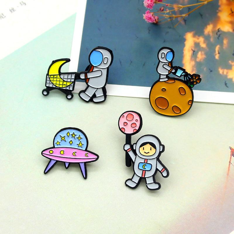 Space Astronaut Daily Brooch