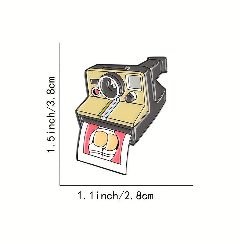 Polaroid Camera Enamel Brooch