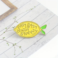 Fruit Lemon Jewelry Pin