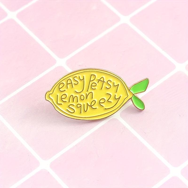 Fruit Lemon Jewelry Pin