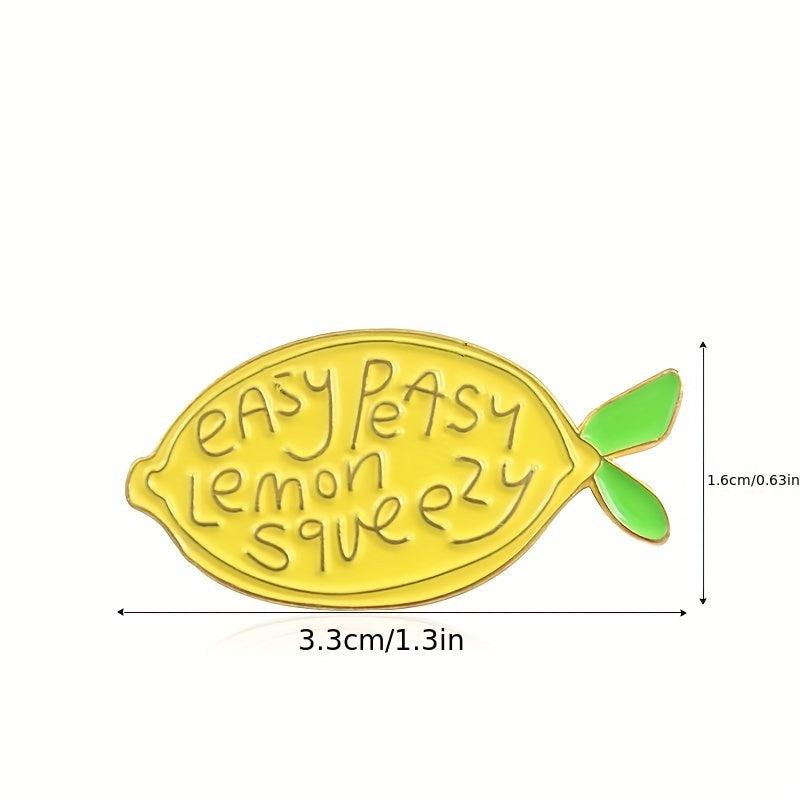 Fruit Lemon Jewelry Pin