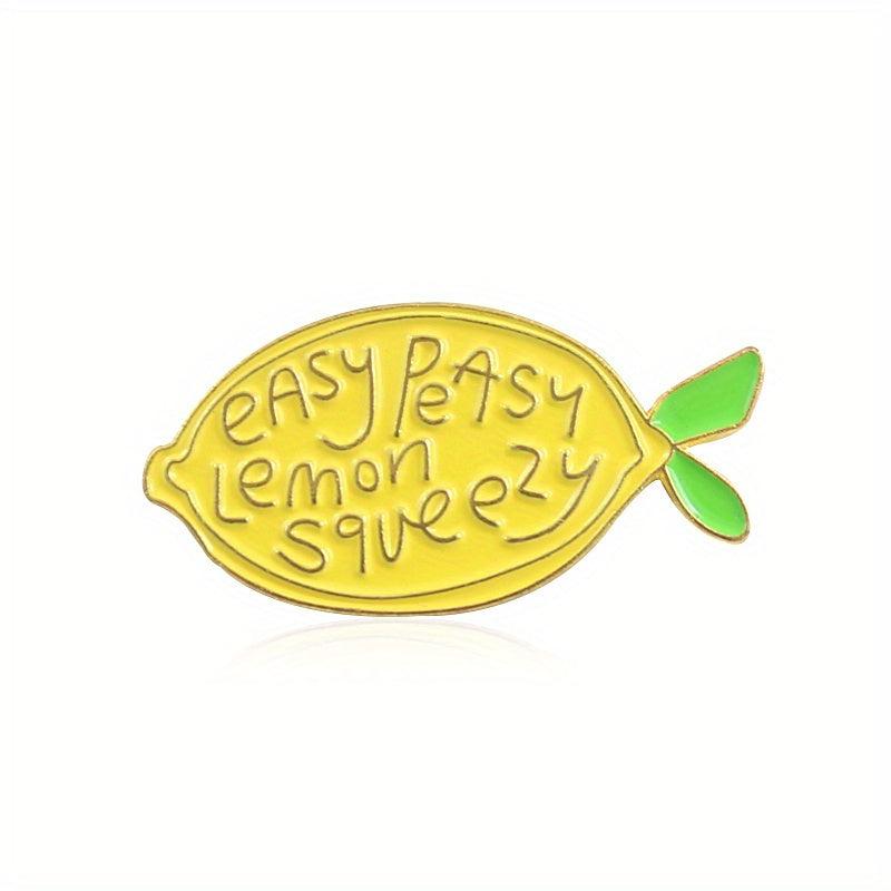 Fruit Lemon Jewelry Pin