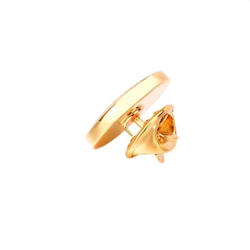 Golden Festive Brooch For Men Wedding Corsage