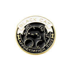 Casual Cat Metal Enamel Brooch for Backpack Accessories