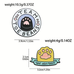 Casual Cat Metal Enamel Brooch for Backpack Accessories