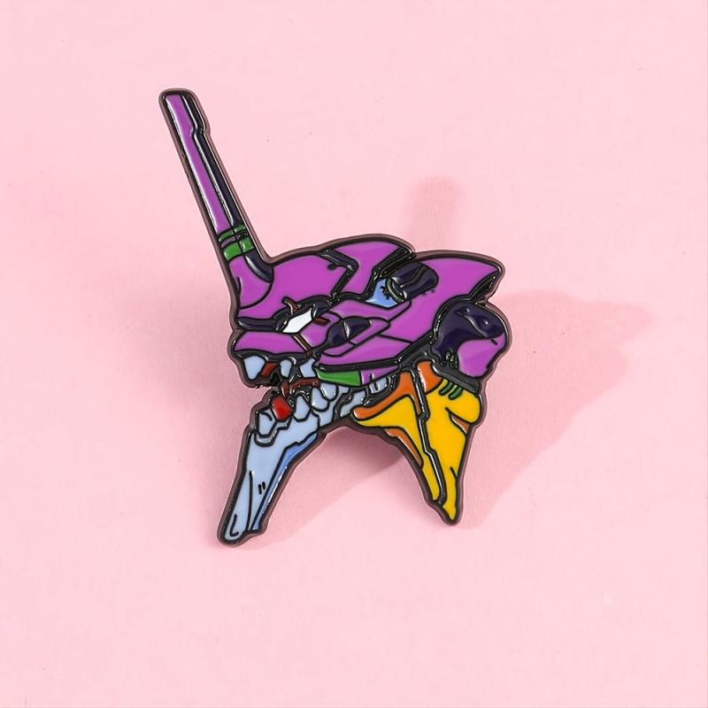 Mecha Brooch Japanese Anime Enamel Pin Hat Accessories