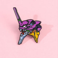Mecha Brooch Japanese Anime Enamel Pin Hat Accessories