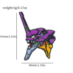 Mecha Brooch Japanese Anime Enamel Pin Hat Accessories