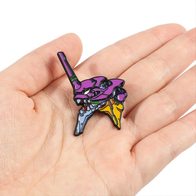 Mecha Brooch Japanese Anime Enamel Pin Hat Accessories