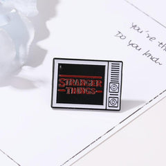 Custom Cartoon Colorful Letters TV Brooch