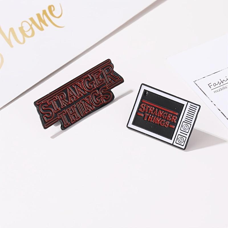 Custom Cartoon Colorful Letters TV Brooch