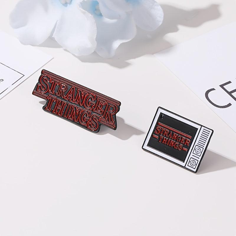 Custom Cartoon Colorful Letters TV Brooch