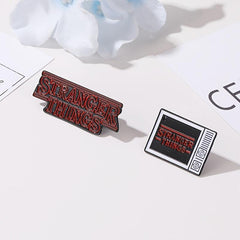 Custom Cartoon Colorful Letters TV Brooch