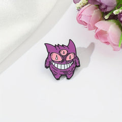 Funny Three Eyed Monster Enamel Pin For Men