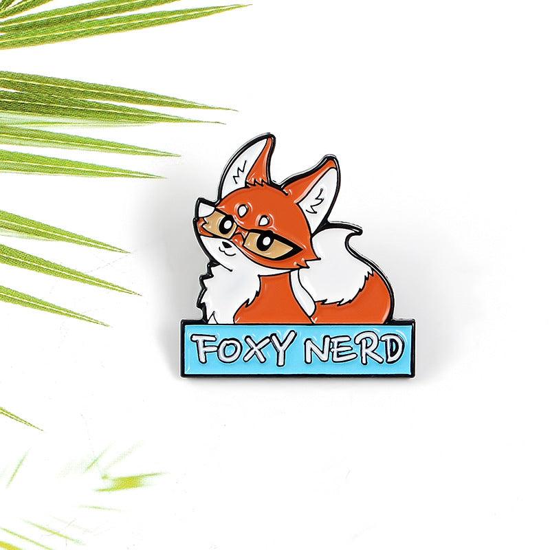 Fox Princess Oil Drop Brooch for Men