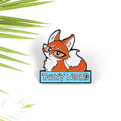 Fox Princess Oil Drop Brooch for Men