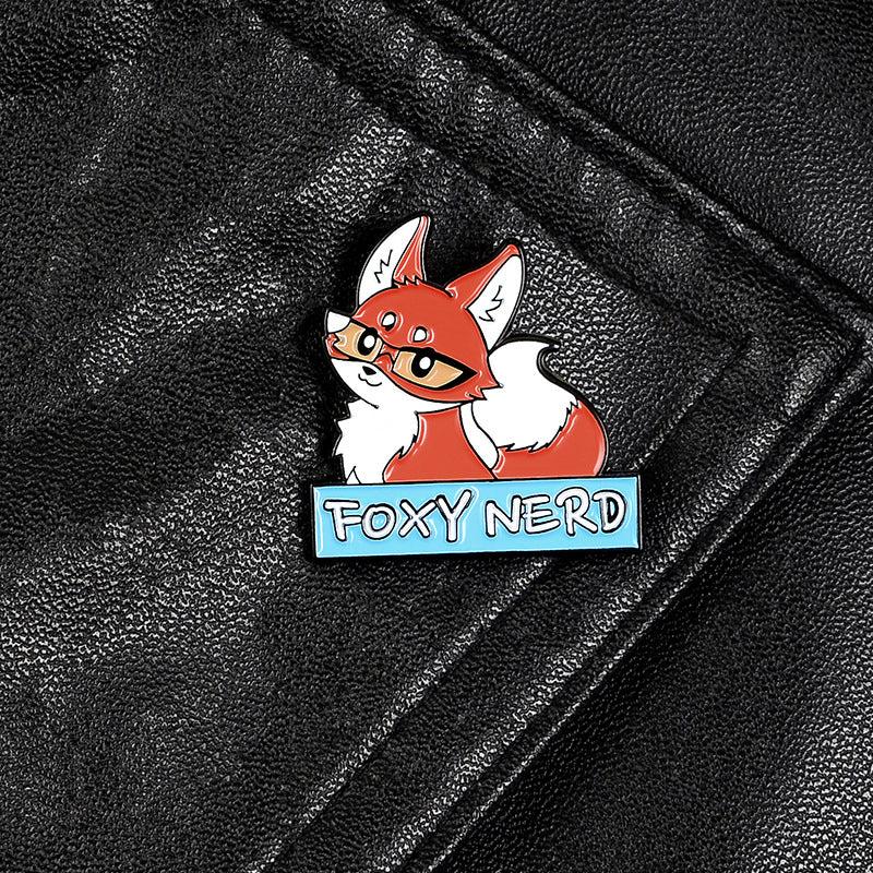 Fox Princess Oil Drop Brooch for Men