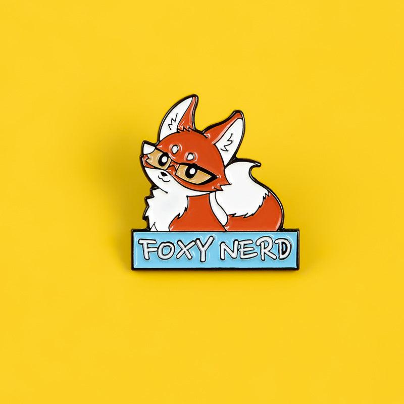 Fox Princess Oil Drop Brooch for Men