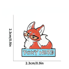 Fox Princess Oil Drop Brooch for Men