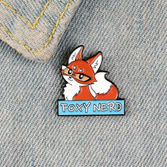 Fox Princess Oil Drop Brooch for Men