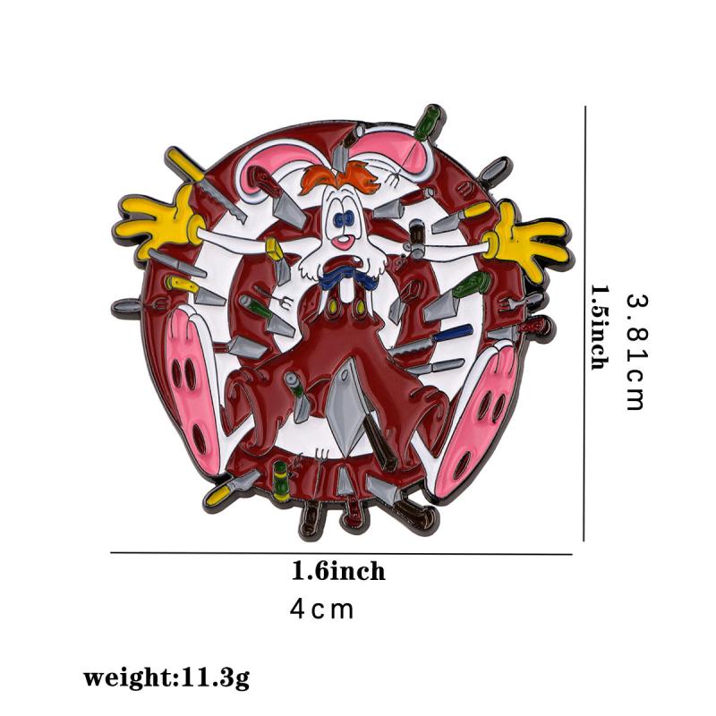 Chicken Enamel Lapel Pins Brooches For Backpacks Jackets Hats
