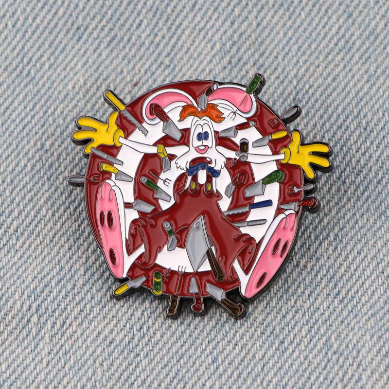 Chicken Enamel Lapel Pins Brooches For Backpacks Jackets Hats