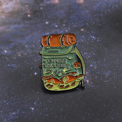 Mysterious Bag Travel Backpack Oil Drop Brooch