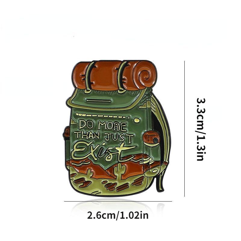 Mysterious Bag Travel Backpack Oil Drop Brooch