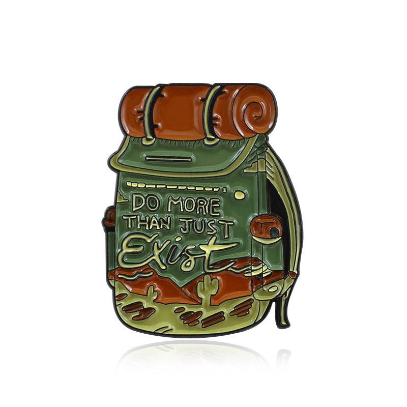 Mysterious Bag Travel Backpack Oil Drop Brooch