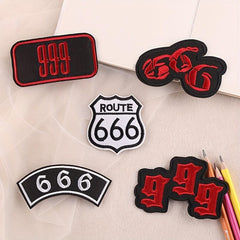 5pcs Embroidery Patches For Boys Coat DIY Iron on Sticker