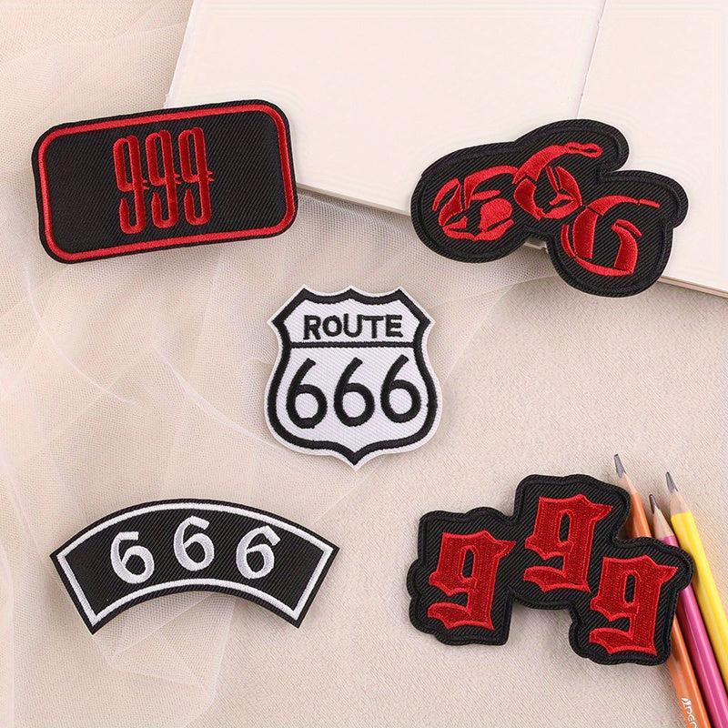 5pcs Embroidery Patches For Boys Coat DIY Iron on Sticker