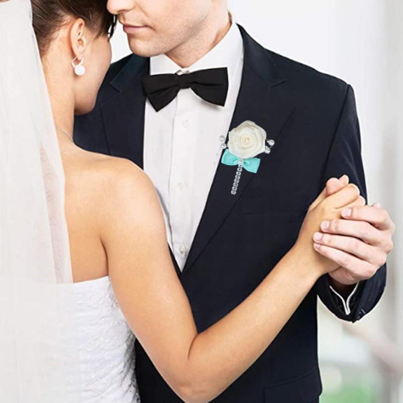 Groom Man Suit Pin Corsage Wedding Dress Accessories