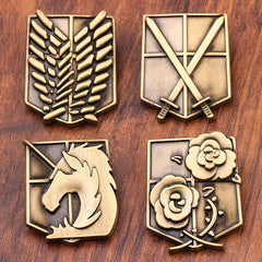 Metal Pins for Men Horse Flower Wings Sword Brooches
