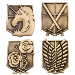 Metal Pins for Men Horse Flower Wings Sword Brooches