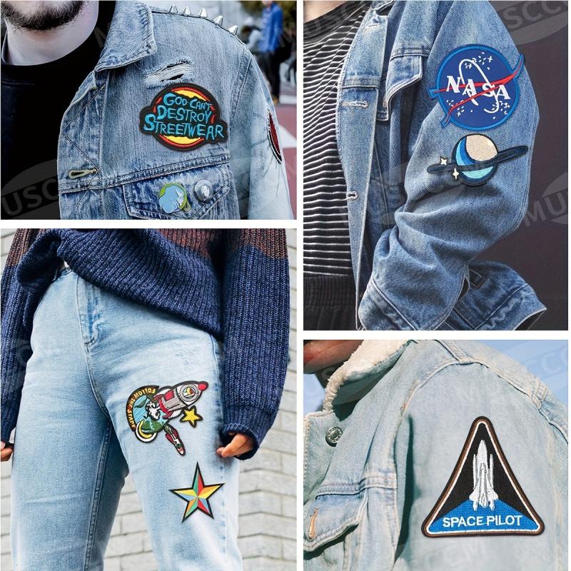 Men's Aviation Embroidery Patch Sticker DIY Clothes Bag Pants Decorative