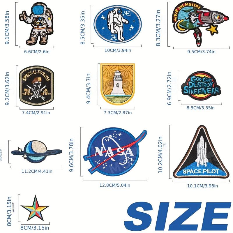 Men's Aviation Embroidery Patch Sticker DIY Clothes Bag Pants Decorative