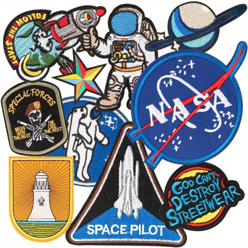Men's Aviation Embroidery Patch Sticker DIY Clothes Bag Pants Decorative