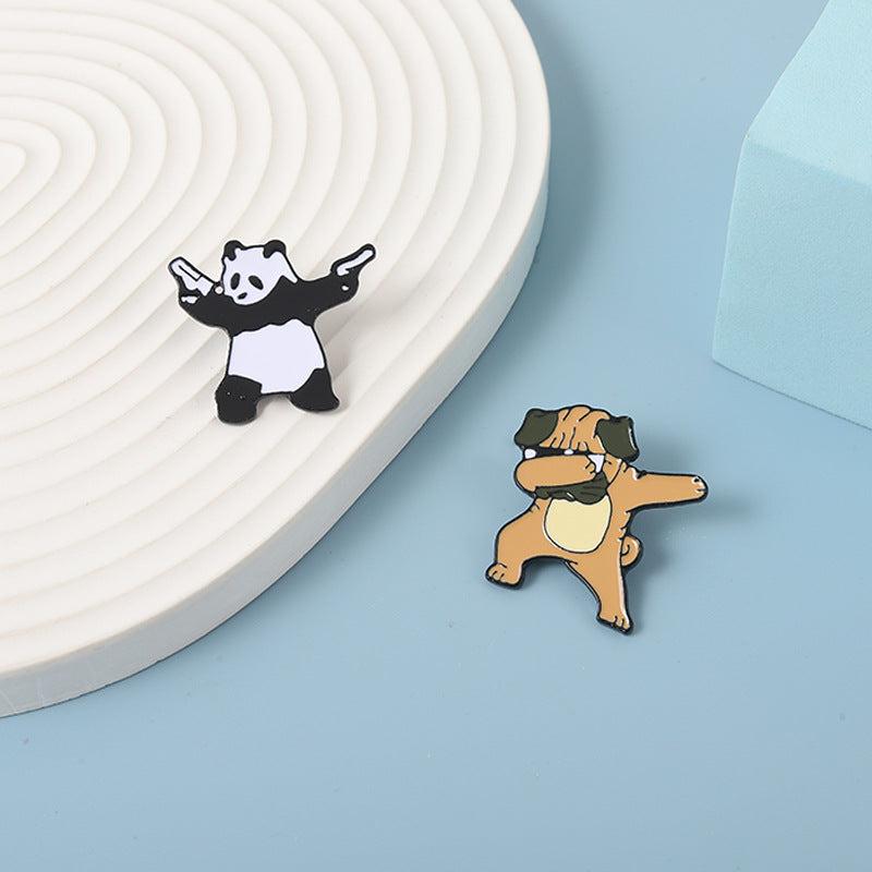 Panda Shar Pei Brooch Pin