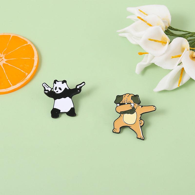 Panda Shar Pei Brooch Pin
