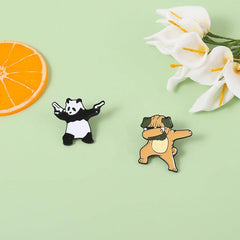 Panda Shar Pei Brooch Pin