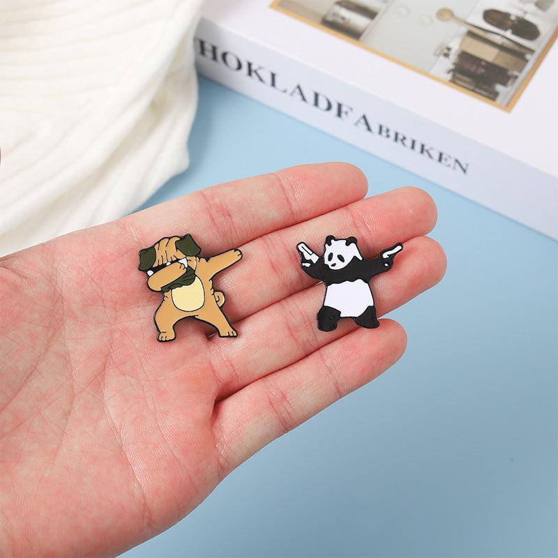 Panda Shar Pei Brooch Pin