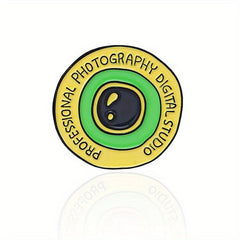 Film Camera Lens Photo Decorative Brooch For Men