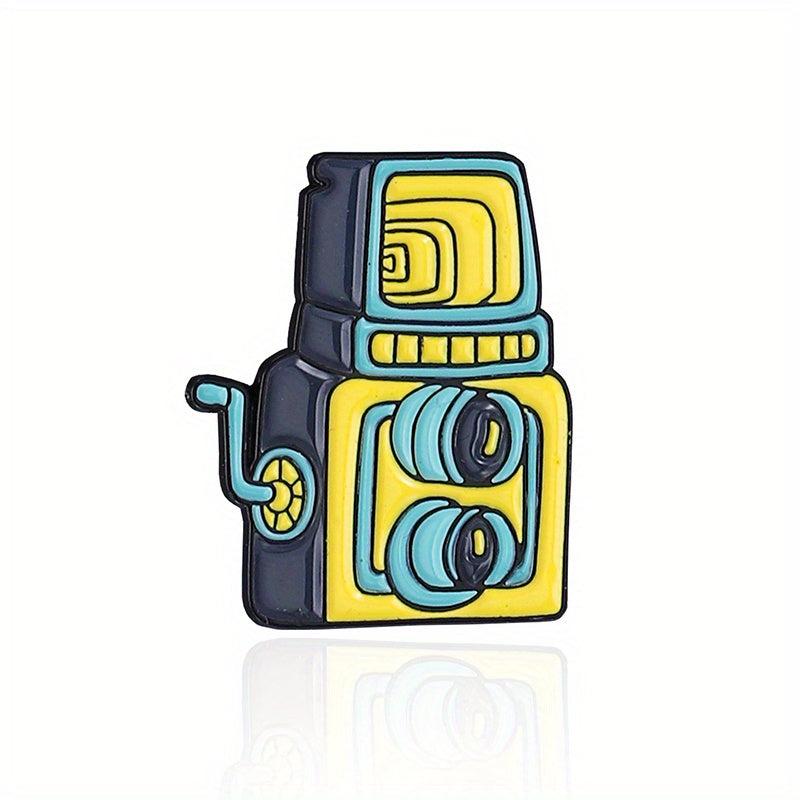 Film Camera Lens Photo Decorative Brooch For Men
