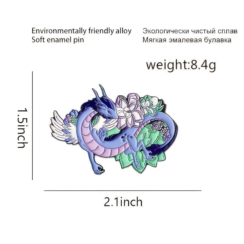 Dragon Zinc Alloy Emblem Pin for Halloween Party