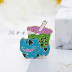 Men's Bubble Tea Lapel Pin